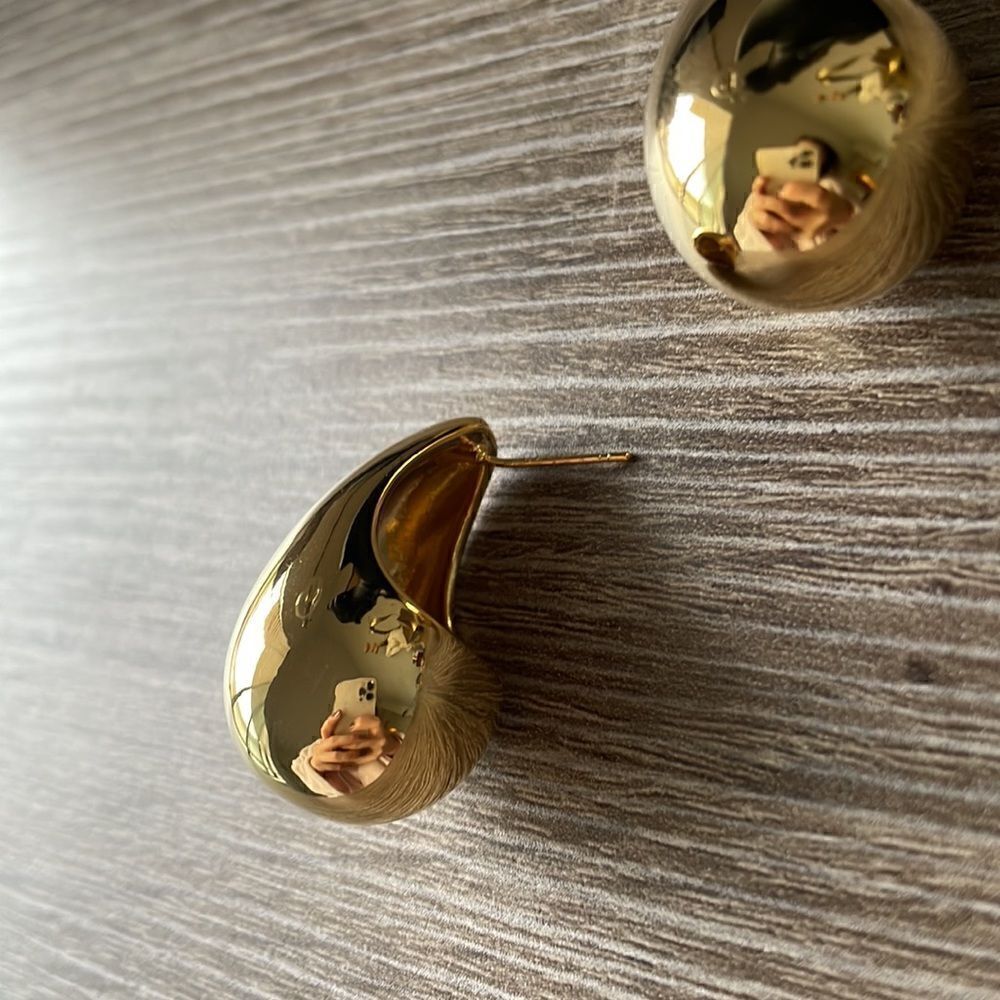 Water drop statement earrings N8 - Picture 4 of 4